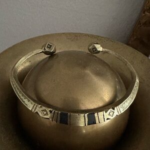 Gold and Black Geometric Women's Bracelet